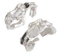 CARISSETT Sturdy Metal Adjustable Open Rings With Exquisite Craftsmanship Unique Sun And Moon Rings For Fashion Enthusiasts Daily Wear