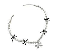 CARISSETT Unique Beaded Necklace With A Delicate Bowknot Craft For Stylish Women Seek Lovely And Elegant Jewelry Accessory Handmade Bead Jewelry