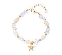 CARISSETT Unique Handmade Stone Sea Theme Beads Alloy Texture Adjustable For Everyday Wear Adjustable Beach Themed Jewelry