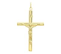 CARISSIMA 9 ct Yellow Gold Unisex Crucifix Pendant