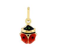 CARISSIMA 9ct Yellow Gold Children's Enamel Ladybird Pendant
