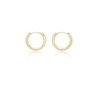 CARISSIMA Children's 9ct Yellow Gold Hollow Tube Hoop Earrings - 13.5mm