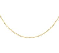 CARISSIMA Unisex 9 ct Yellow Gold 1.2 mm Venetian Box Chain Necklace of Length 46 cm/18 Inch