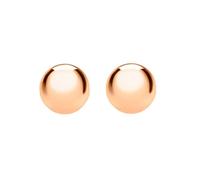 CARISSIMA Women's 9 ct Rose Gold 7 mm Ball Polished Stud Earrings