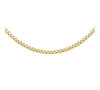 CARISSIMA Women's 9 ct Yellow Gold 0.8 mm Venetian Box Chain Adjustable Necklace of Length 46 cm/18 Inch-51 cm/20 Inch