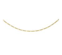 CARISSIMA Women's 9 ct Yellow Gold 1.1 mm Diamond Cut Figaro Chain Necklace of Length 51 cm/20 Inch