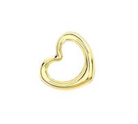 CARISSIMA Women's 9 ct Yellow Gold 12 x 14 mm Heart Slider Pendant - CHAIN NOT INCLUDED