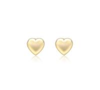 CARISSIMA Women's 9 ct Yellow Gold 3.9 x 3.9 mm Children's Heart Stud Earrings