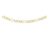 CARISSIMA Women's 9 ct Yellow Gold Hollow 2 mm Figaro Chain Necklace of Length 51 cm/20 Inch