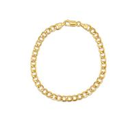 CARISSIMA Women's 9 ct Yellow Gold Hollow 5 mm Curb Chain Bracelet of Length 19 cm/7.5 Inch