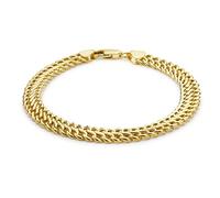 CARISSIMA Women's 9ct Yellow Gold Figure 8 Curb Bracelet of 19.5cm/7.75"