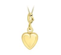 CARISSIMA Women's 9ct Yellow Gold Heart Charm