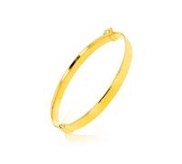 CARISSIMA Women's 9ct Yellow Gold Plain 6mm Wide Bangle