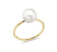 CARISSIMA Women's 9ct Yellow Gold Single Pearl Hoop Cartilage Earring