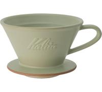 Carita Coffee Dripper Mino Ware High Heat Retention Pottery For 2-4 People, DACHI & Kalita Pistachio #02109 Wave Series, Made in Japan, Drip Equipment, For 2 People, For 4 Cups, Porcelain, Stylish,