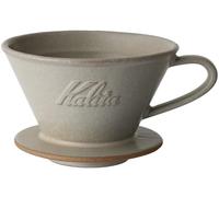 Carita Coffee Dripper Mino Ware High Heat Retention Pottery, For 2-4 People, Sand Beige, #02101, Wave Series, Made in Japan, Drip Equipment, For 2 People, For 4 Cups, Porcelain, Stylish, Outdoor