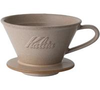 Carita Coffee Dripper Mino Ware High Heat Retention Pottery, For 2 - 4 People, Sand Brown, #02103 Wave Series, Made in Japan, Drip Equipment, For 2 People, For 4 Cups, Porcelain, Stylish, Outdoor
