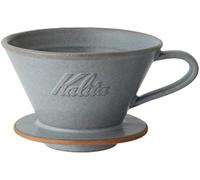 Carita Coffee Dripper Mino Ware High Heat Retention Pottery for 2 to 4 People, Sand Gray #02105 Wave Series, Made in Japan, Drip Equipment, For 2 People, For 4 Cups, Porcelain, Stylish, Outdoor