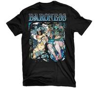 CARjay Baroness Blue Record T-Shirt Short Sleeve for Mens Black M