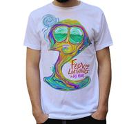 CARjay Fear and Loathing in Las Vegas T Shirt Psychedelic Design for Mens White XL