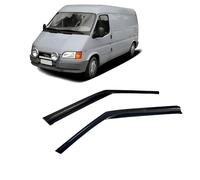 CarJoy Wind Deflectors, Air Deflectors, Rain Deflectors, Side Window Deflectors, Compatible with Ford Transit T 15 1997-2002, Car Window, Rain Protection, Stick-on Deflectors, Pack of 2