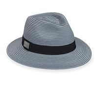 CARKELLA by Wallaroo Men’s Fairway Fedora - UPF 50+, UV Sun Protection, Packable and Adjustable Sizes - Classic Resort Style, Blue, M-L
