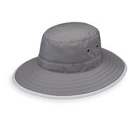 CARKELLA by Wallaroo Tahoe Sun Hat - UPF 50+ - Broad Brim - Lightweight - Adjustable - Packable, Grey/Stone, Medium