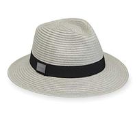 CARKELLA Men’s Fairway Fedora (Light Grey, M/L) - UPF 50+, UV Sun Protection, Wind-Resistant, Wide Brim, Packable, Travel-Friendly, Adjustable, Luxury Hat for Resort, Golf, Travel, Outdoor Events