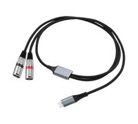Carkio 3.3FT USB-C to XLR Audio Cable, Typy C to 2 XLR Male Stereo Power Amplifier Cable Compatible with Amplifier, Speaker, Mixer Console