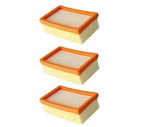 Carkio 3 Flat Pleated Filters Compatible with Kärcher WD4 WD5 WD6 / MV4 MV5 MV6 Multi-purpose Vacuum Cleaners, Filters for Wet Dry Vacuum Replaces 2.863-005.0 / 28630050