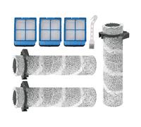 Carkio 3930F Brush Roll Filter Replacement Kit Compatible with Bissell 3930F CrossWave OmniForce Edge Cordless Multi-Surface Hard Floor Wet Dry Vacuum,3 HEPA Filters, 3 Brush Roll, 1 Cleaning brush