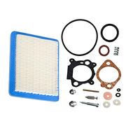 Carkio 498260 Carburettor Overhaul Kit with Air Filter Compatible with Briggs & Stratton 3.5 HP 4 HP Max Series Engine Compatible withr 493762 490937