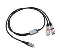 Carkio 6.6FT USB-C to XLR Audio Cable, Typy C to 2 XLR Male Stereo Power Amplifier Cable Compatible with Amplifier, Speaker, Mixer Console