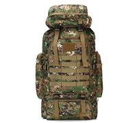 Carkio 75L Camouflage Military Daysack, Waterproof Military Tactical Backpack For Men, Molle Rucksack Hiking Backpack With Waist Belt For Hunting,Camping, Backpacking,Trekking