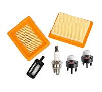 Carkio Air filter Cleaner with Spark Plug Fuel Filter Primer Blub Compatible with STIHL FS120 FS200 FS250 FS300 FS350 FS400 FS450 String Trimmer Brush Cutter Compatible with # 4134 141 0300