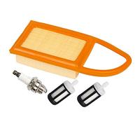 Carkio Air Filter with Fuel Filter Spark Plug Compatible with Stihl BR500 BR550 BR600 Backpack Blowers Compatible with 4282 141 0300 4282 141 0300B