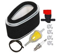 Carkio Air Pre Filter Combo Spark Plug Fuel Filter Shut Off Value Tune Up Kit Compatible with John Deere GX70 GX75 RX75 SRX75 RX63 RX73 RX75 130 160 165 Riding Lawn Mower M70284 M70283