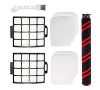 Carkio Brush Filter Accessories Replacement Parts Set for Shark Stratos DuoClean PowerFins AZ3002 AZ3000 Upright Vacuum Cleaner, 1 Main Brush,2 Hepa Filters,2 Spone Filters