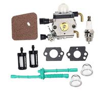 Carkio C1Q-S97 Carburetor with Air Filter Fuel Line Kit Compatible with STIHL FS38 FS45 FS46 FS55 FS45C FS46C FS55C FS55R FS55RC Trimmer KM55 KM55C kombi motor