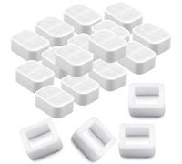 Carkio Ceramic Cat Water Fountain Replacement Filters Compatible with Tritone/Fiumi Ceramic Pet Lotus Ceramic Pet Drinking Fountain, 16 Pack Pet Fountain Replacement Filters and 4 Pack Foam Filters