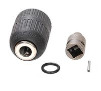 Carkio Keyless Drill Chuck with 1/2 Inch Socket Square Female Adapter, Quick Change Converter Conversion Tool with 1/2-20UNF Threaded Mount to Hold 0.08"-0.5"(2-13mm)