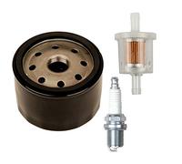 Carkio Oil Filter With 493629 Fuel Filter Compatible with Briggs & Stratton 492056 492932 492932S 695396 696854 795890 842921 4154