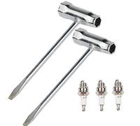 Carkio Replacement 2pc Combination Screwdriver T-Wrench with 3pc Spark Plug Compatible with Stihl Chainsaw MS170 MS250 MS260 MS290 023 025 024 026