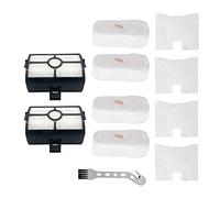 Carkio Replacement Filter Kit for Shark HZ2002 HZ2000 HZ251 Vertex DuoClean PowerFin Upright Vacuum,Compare to Part # XFFKHZ2000,XPMFHZ2000 (2 HEPA Filters, 4 Post Filters, 4 Foam Felt Filters)