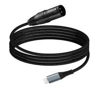 Carkio XLR to USB C 3.3ft, XLR Female to USB Type C Microphone Cable Compatible with Microphones to Cellphone/Laptop/Tablet,Compatible with Windows Macos iO-S Android Linux Unix