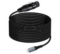 Carkio XLR to USB C Cable, 10ft XLR Female to USB Type C Professional Recording Audio Cable for Microphone to Cellphone/Laptop/Tablet,Compatible with Windows Macos iOS Android Linux Unix,Shure PGA58