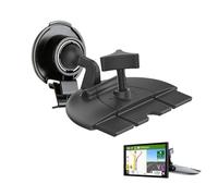 CARKOOL Car CD Slot GPS Mount for Garmin, 17mm Rotation Ball Holder Base Compatible with Garmin Navi Serie 3.5-7 inches Sat Nav CD Player Mount