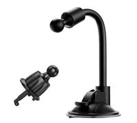 CARKOOL GPS Mount for Car (2pcs), 360° Rotate Suction Cup Mount and Air Vent Replacement Bracket Compatible with Garmin Navi 3.5-11 inch GPS Holder