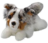 Carl Dick Australian Shepherd Dog Age 3+ lying 11.5 inches, 30 cm, Plush Toy, Soft Toy 3477