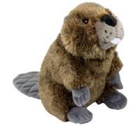 Carl Dick Beaver grey-brown standing 22cm Plush Toy, Soft Toy, Stuffed Animal 3798